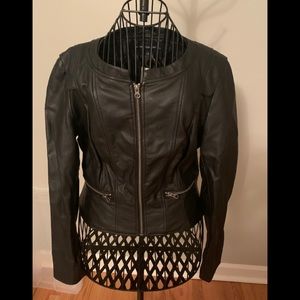 NWT French connection sz 12 pleather jacket Moto